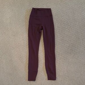 lululemon athletica Burgundy Leggings